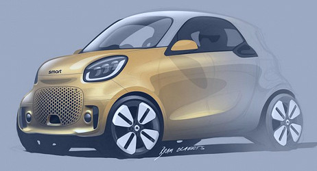 2020 Smart EQ ForTwo And EQ ForFour Teased, Debut September 10th | Carscoops